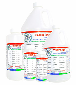 Artist Grade Concrete Stain - (Choose Bottle Size) - $14.95 to $93.95 (Sale Price)